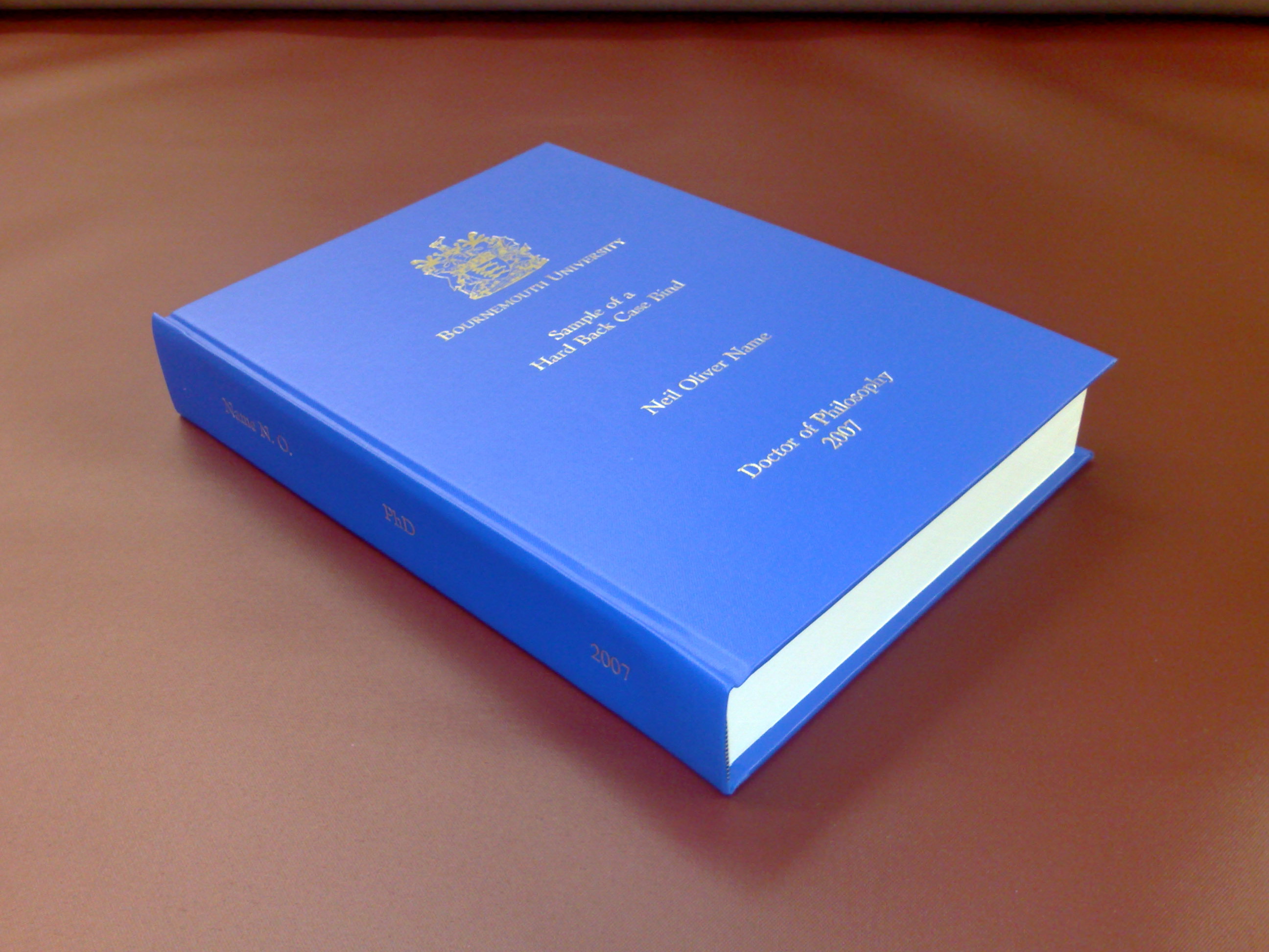 Different types of dissertation binding